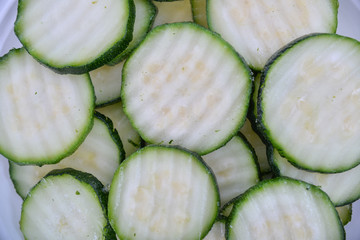 slices of cucumber