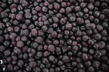 berries on a black background