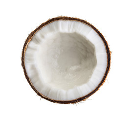 coconut on the white background