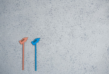 topper for cake baby shower party - boy or girl.