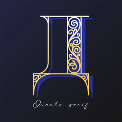 Ornate serif typeface