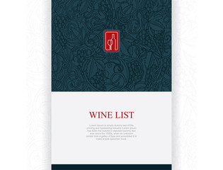wine design. Wine design vector illustration. Wine theme cover design for brochures, posters, invitation cards, promotion banners, menus