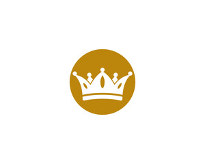 Obraz premium Crown Logo Template vector illustration