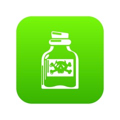 Toxin bottle icon. Simple illustration of toxin bottle vector icon for web