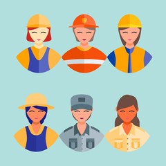 HAPPY PROFESSION WORKER DAY 1 MAY EMPLOYE WOMEN