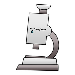 gradient shaded cartoon microscope