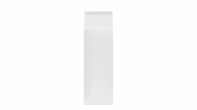 Blank packaging for milk, juice or other beverages