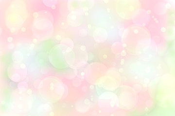 Colorful blurred pastel color abstract background with bokeh