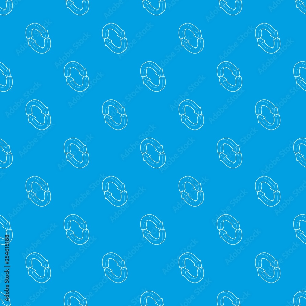 Poster refresh pattern vector seamless blue repeat for any use