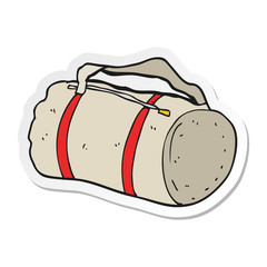 sticker of a cartoon sports bag