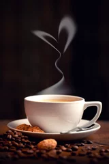 Foto op Aluminium aromatische kop koffie © Jenny Sturm