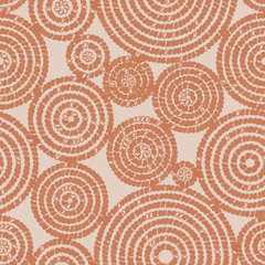 Seamless pattern with circular ornament. Imitation of animal skin. Original design for your products. Vector.