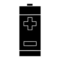 flat symbol electrical battery
