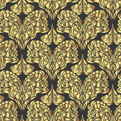Vector Image. Ornament pattern.Can be used for designer wallpapers, for textile,  packaging, printing or any desired idea. Different elements of paisley.