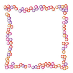 Colored carnaval confetti background, texture or pattern