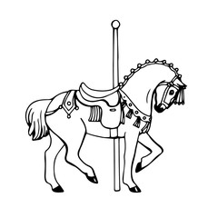 Spanish carousel horse