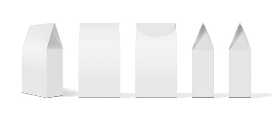 white paper packaging mock up 