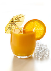 Orange juice in a glass