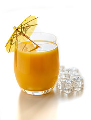 Orange juice in a glass