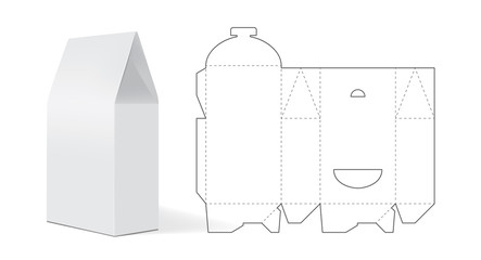 white paper packaging mock up vector