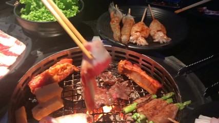 Barbecue food in Thailand