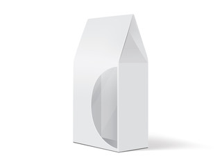 white paper packaging mock up vector