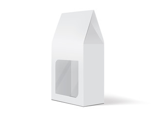 white paper packaging mock up vector