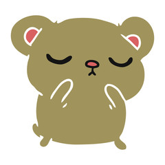 cartoon of a cute bear