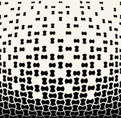 halftone geometric border pattern vector