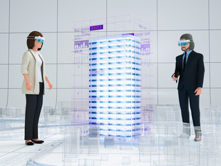 バーチャルリアリティを利用した建築