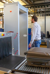 Sicherheitskontrolle am Flughafen