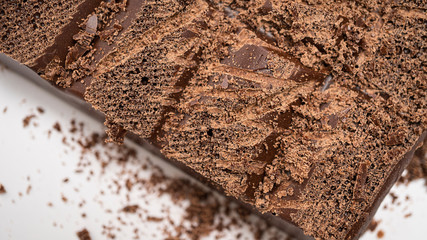 Bunch, black porous, black chocolate, chocolate bar, coffee, tiramisu, brownie