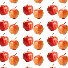 Colorful fruit pattern of fresh apples