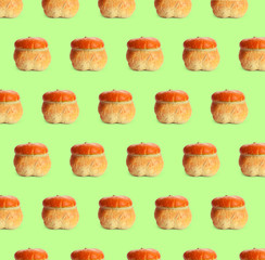 Orange Pumpkins patterned