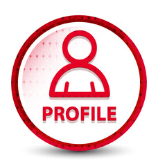 Profile (member icon) misty frozen red round button