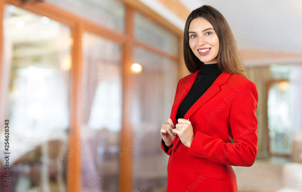 Canvas Prints business woman smiling