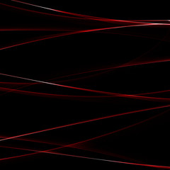 red wave design element on dark background