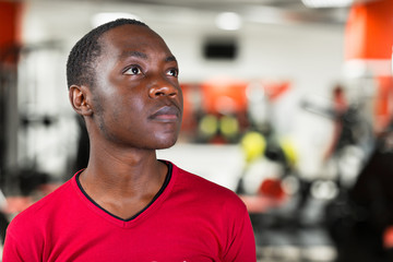 Obraz premium Casual young african man