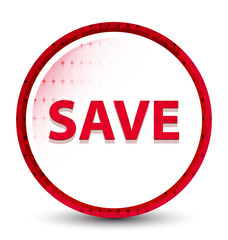 Save misty frozen red round button