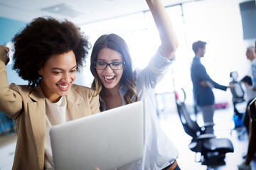 Succesful enterprenours and business people reach goals