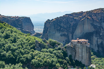meteora mountain monastery in greece