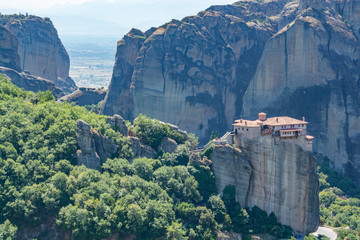 meteora mountain monastery in greece