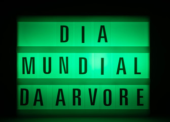 Fototapeta premium Dia Mundial da Árvore