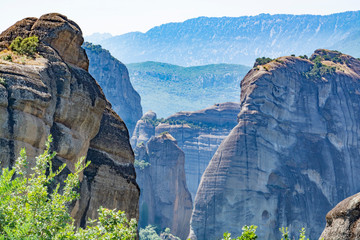 meteora mountain monastery in greece