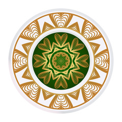 Decorative Mandala. Vector Illustration. Isolated. Tribal Ethnic Ornament With Mandala. Anti-Stress Therapy Pattern. Indian, Moroccan, Mystic, Ottoman Motifs
