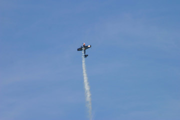 Acrobatic airplane. Air Races. Barcelona. Year 2005