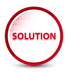 Solution misty frozen red round button