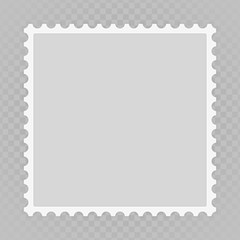 Blank postage stamp.