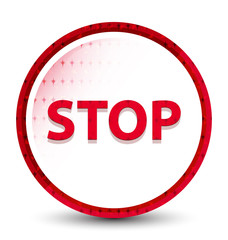 Stop misty frozen red round button
