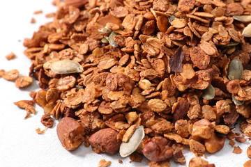 homemade granola with nuts